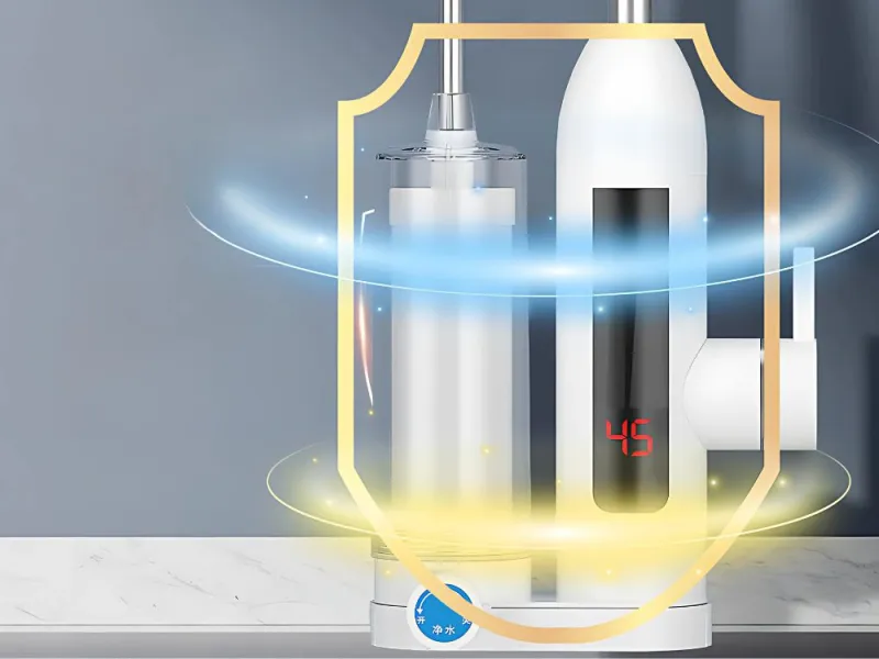 Проточен бойлер 3000 w с филтър и lcd дисплей за кухня
