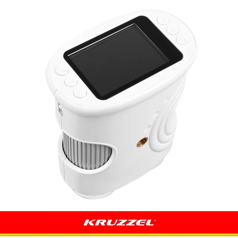 Образователен джобен микроскоп, бял, Kruzzel