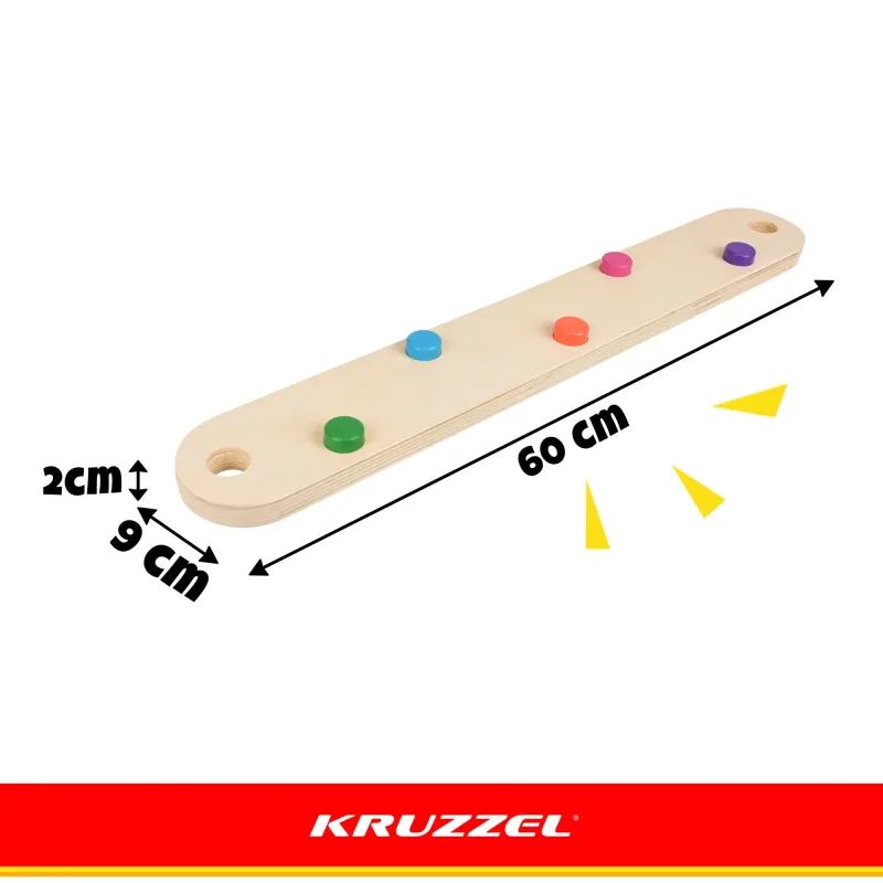 Дървена писта за баланс – 14 елемента. Kruzzel