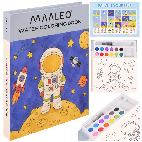 Водна книжка за оцветяване – астронавтът Мааело