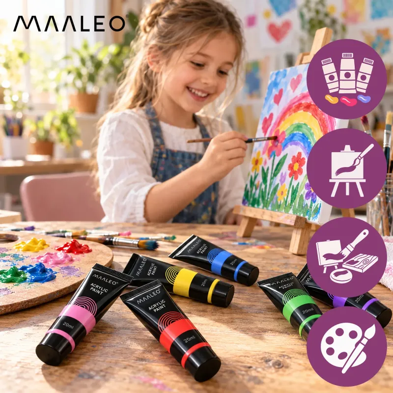 Акрилни бои 20 мл – 36 бр. Maaleo
