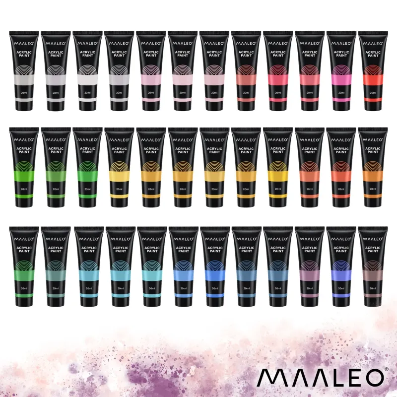 Акрилни бои 20 мл – 36 бр. Maaleo