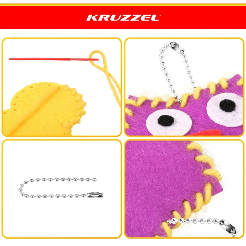 Комплект за шиене за деца, 12 части, Kruzzel