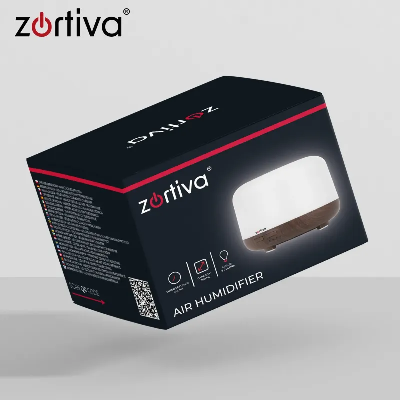 Аромадифузер – LED овлажнител с дистанционно управление Zortiva