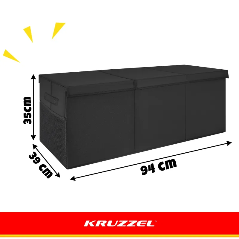 Кутия за играчки – черна Kruzzel