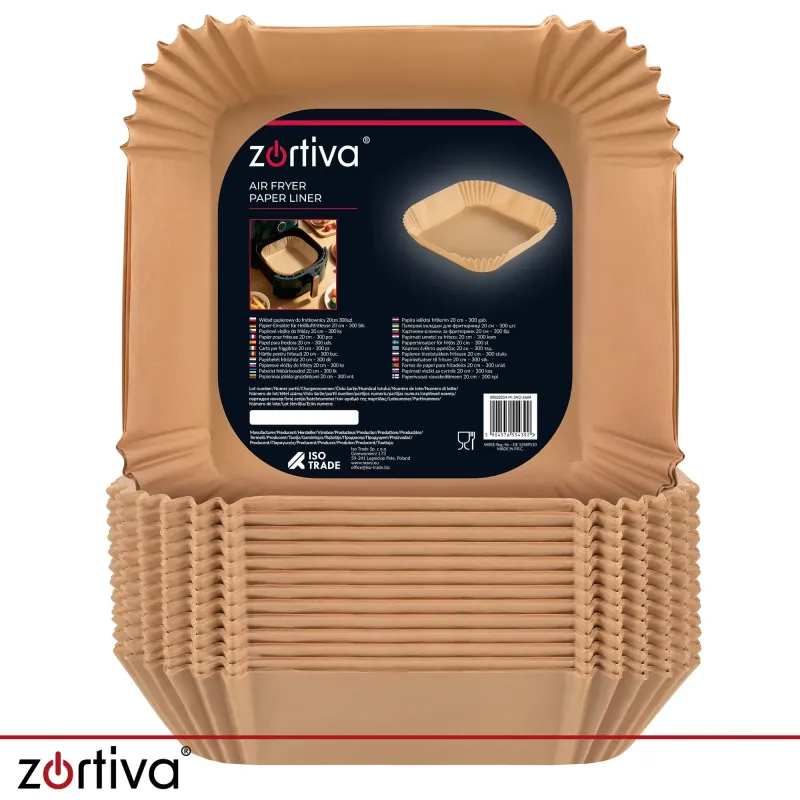 Хартиени капсули за фритюрник, 20 см, 300 бр., Zortiva