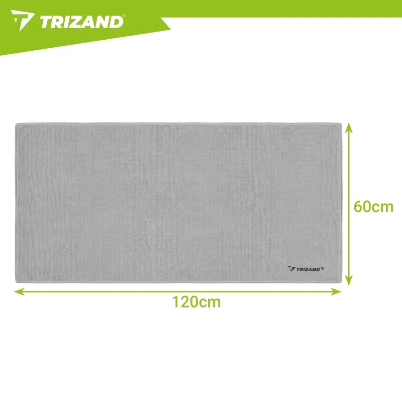 Бързосъхнеща кърпа 120x60 см, сива, Trizand