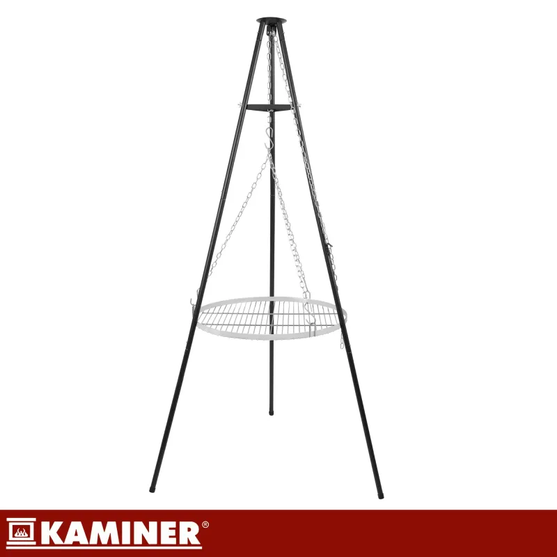 Градински грил на три крака 167x58 см Kaminer