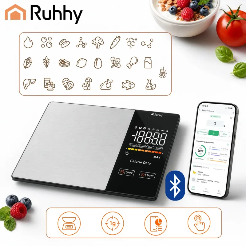 Кухненски кантар с Bluetooth Ruhhy 24632