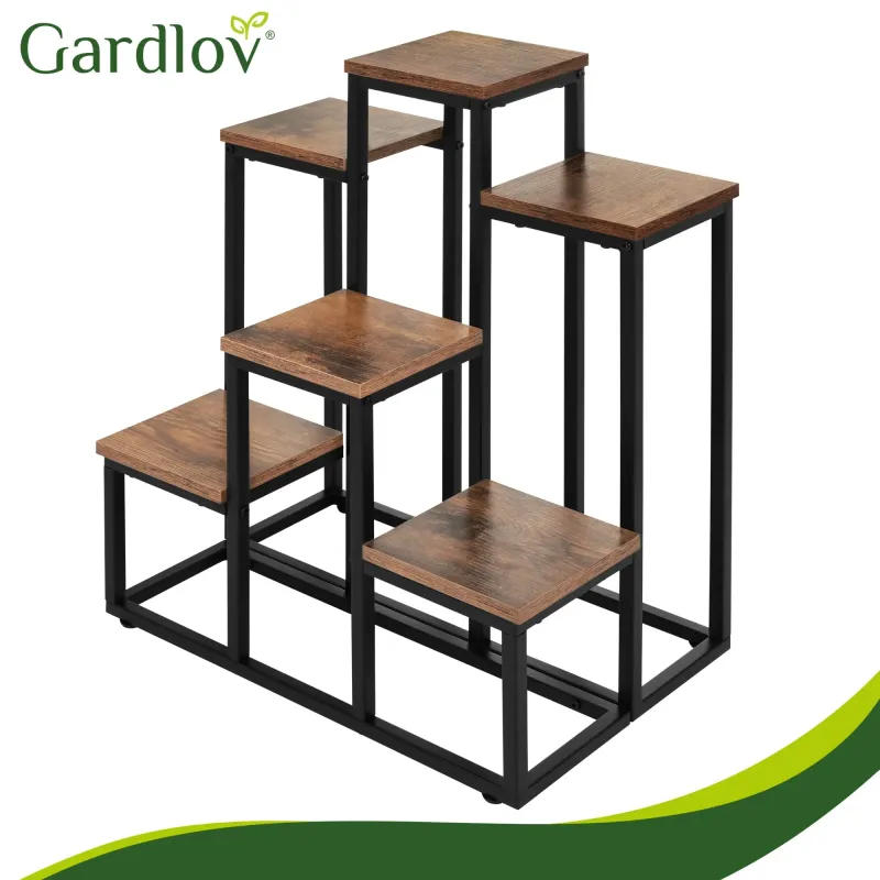 Стояща етажерка за цветя 67 см – 6 рафта Gardlov