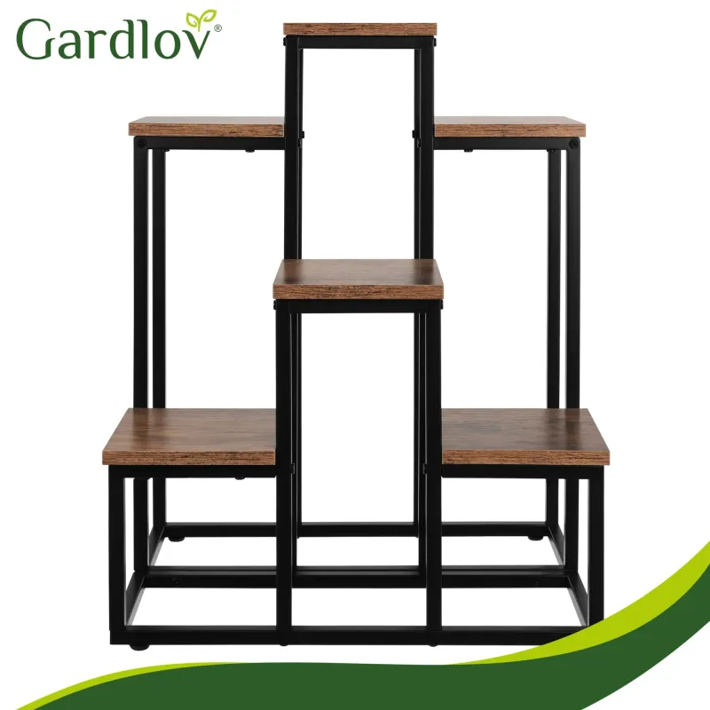 Стояща етажерка за цветя 67 см – 6 рафта Gardlov
