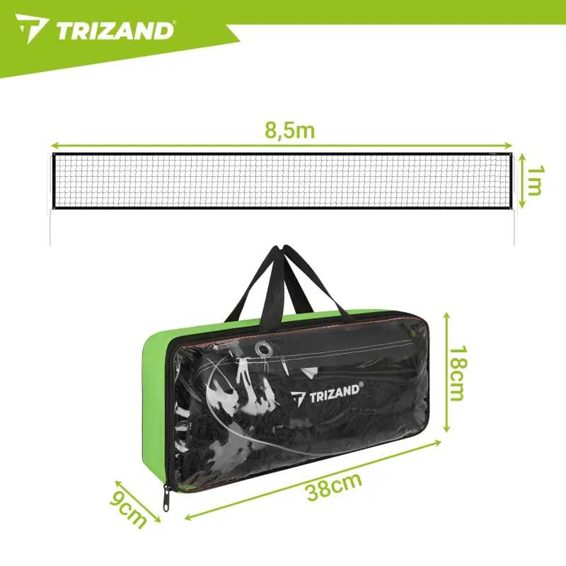 Мрежа за волейбол 8,5x1 м + чанта Trizand