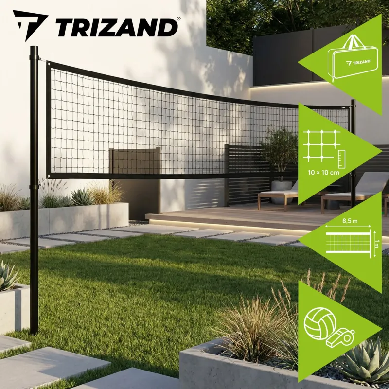 Мрежа за волейбол 8,5x1 м + чанта Trizand