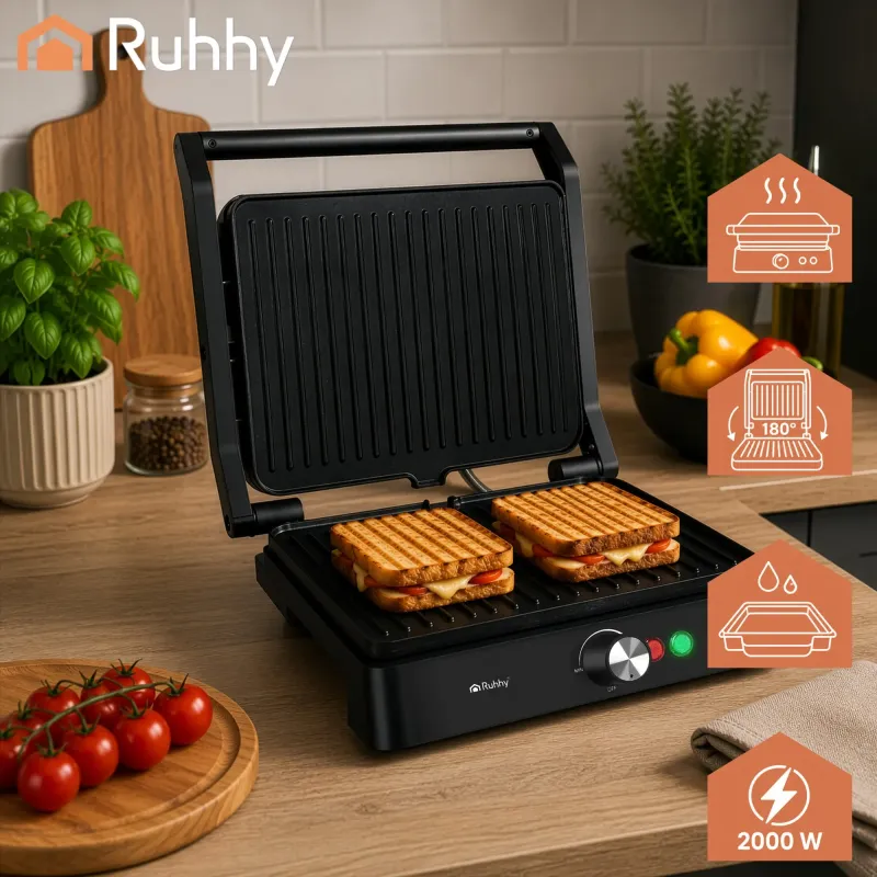 Електрически грил/тостер 2000 W Ruhhy 26176