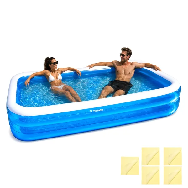 Надуваем басейн 262x175x50 см Trizand