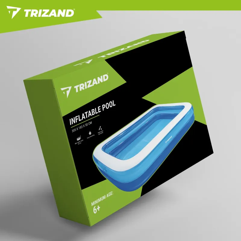 Надуваем басейн 305x183x50 см Trizand