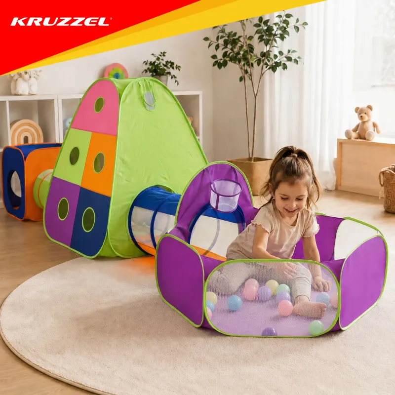Детска палатка с тунели 5 в 1 Kruzzel