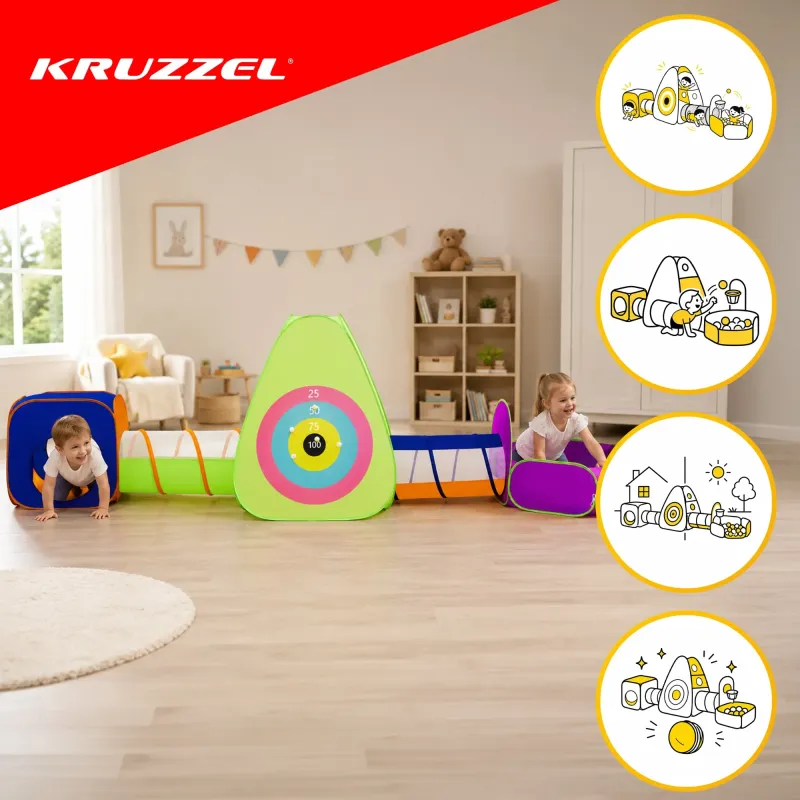 Детска палатка с тунели 5 в 1 Kruzzel