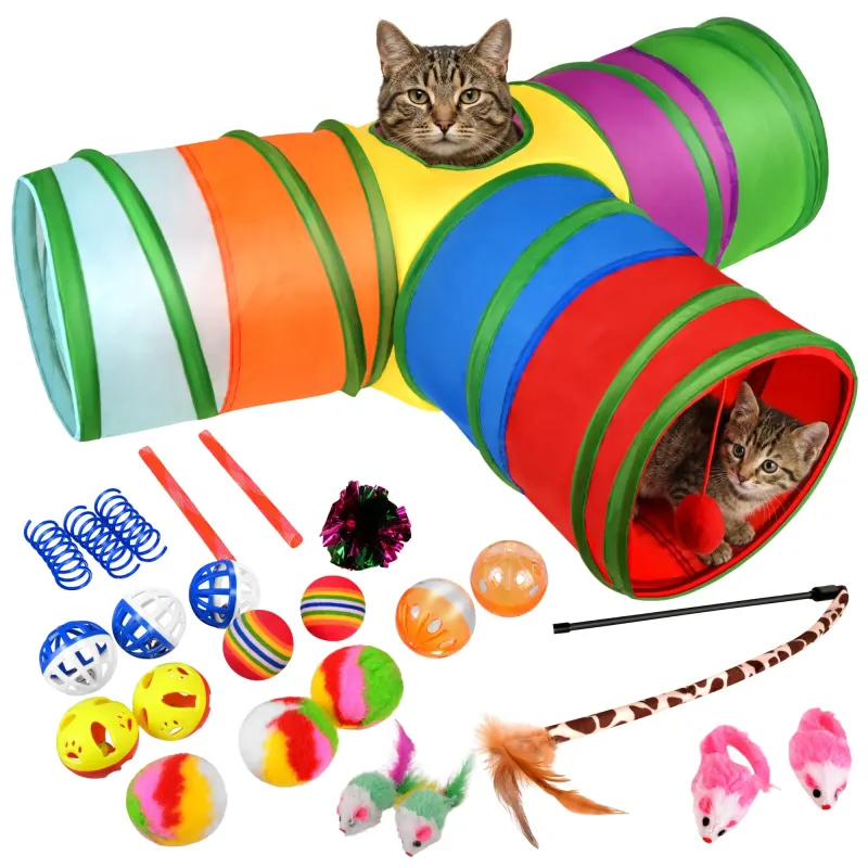 Играчка за котки - комплект от 24 части. Purlov