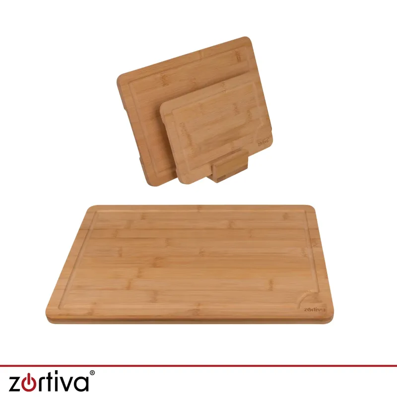 Бамбукова дъска за рязане - 3 бр. Zortiva