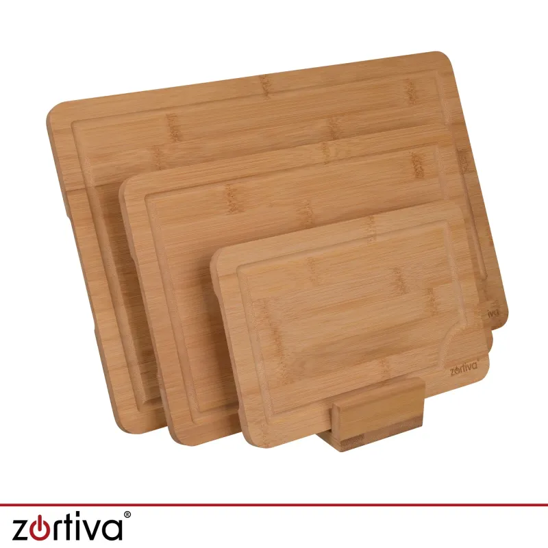 Бамбукова дъска за рязане - 3 бр. Zortiva