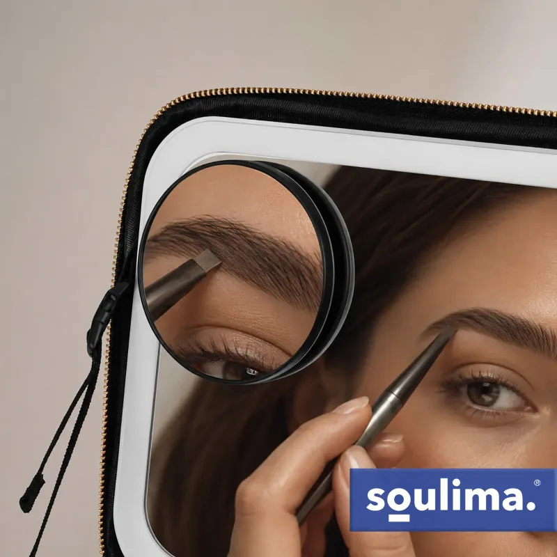 Козметичен куфар с LED огледало Soulima 27236