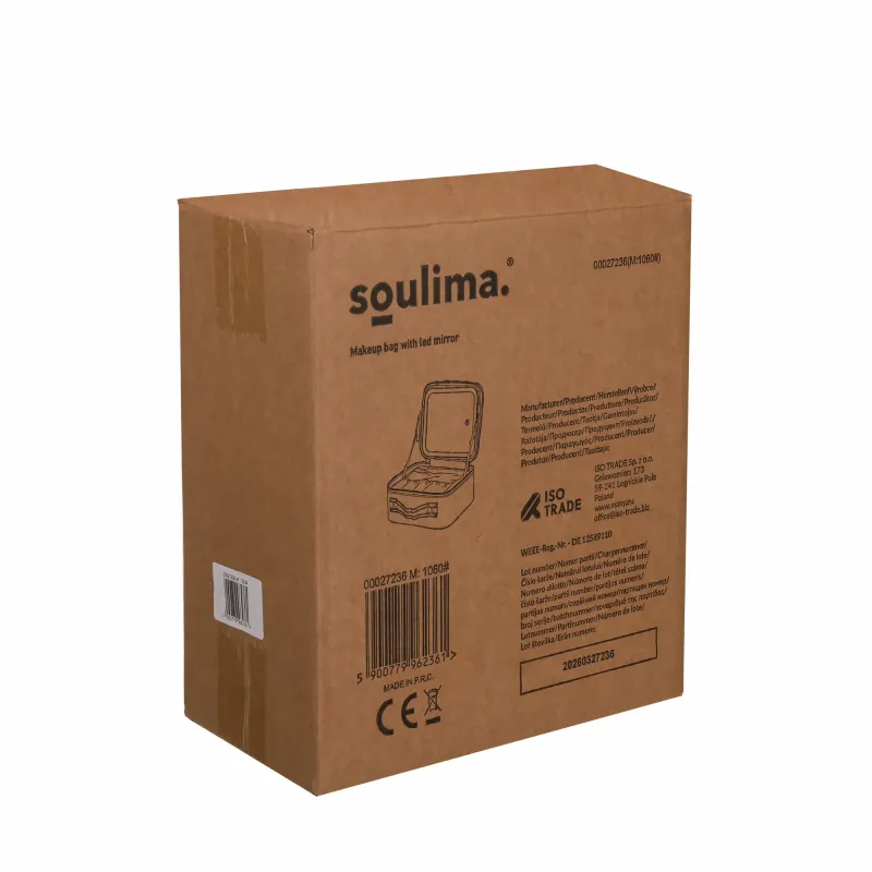 Козметичен куфар с LED огледало Soulima 27236