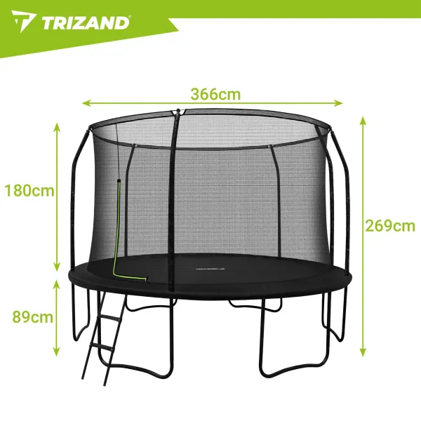 Батут 366cm HQ Trizand