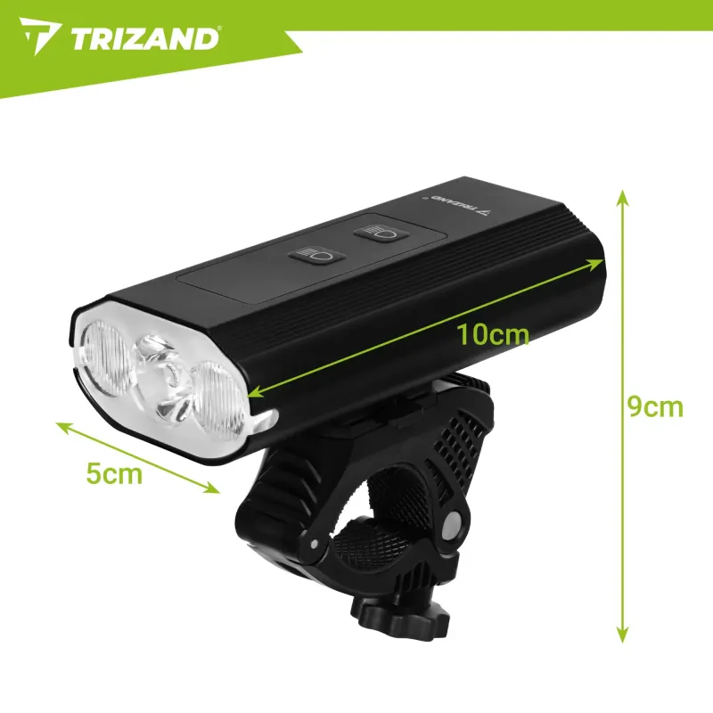 LED светлина за цикъл 1300lm + Trizand задна светлина