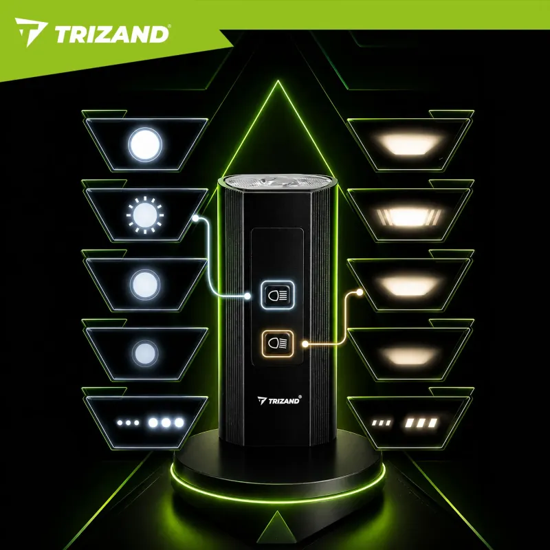 LED светлина за цикъл 1300lm + Trizand задна светлина
