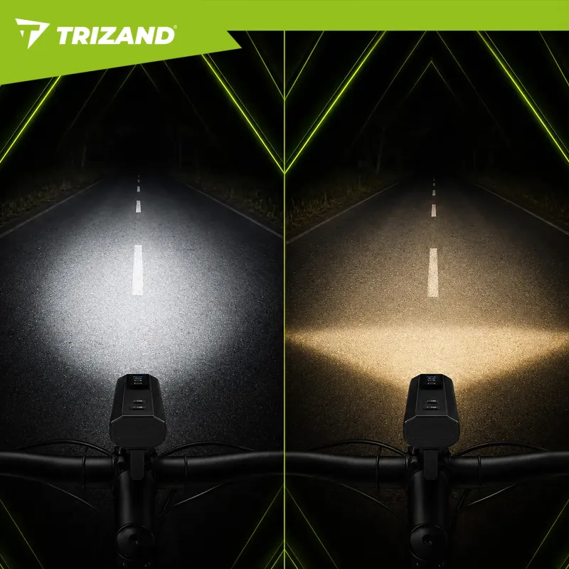 LED светлина за цикъл 1300lm + Trizand задна светлина