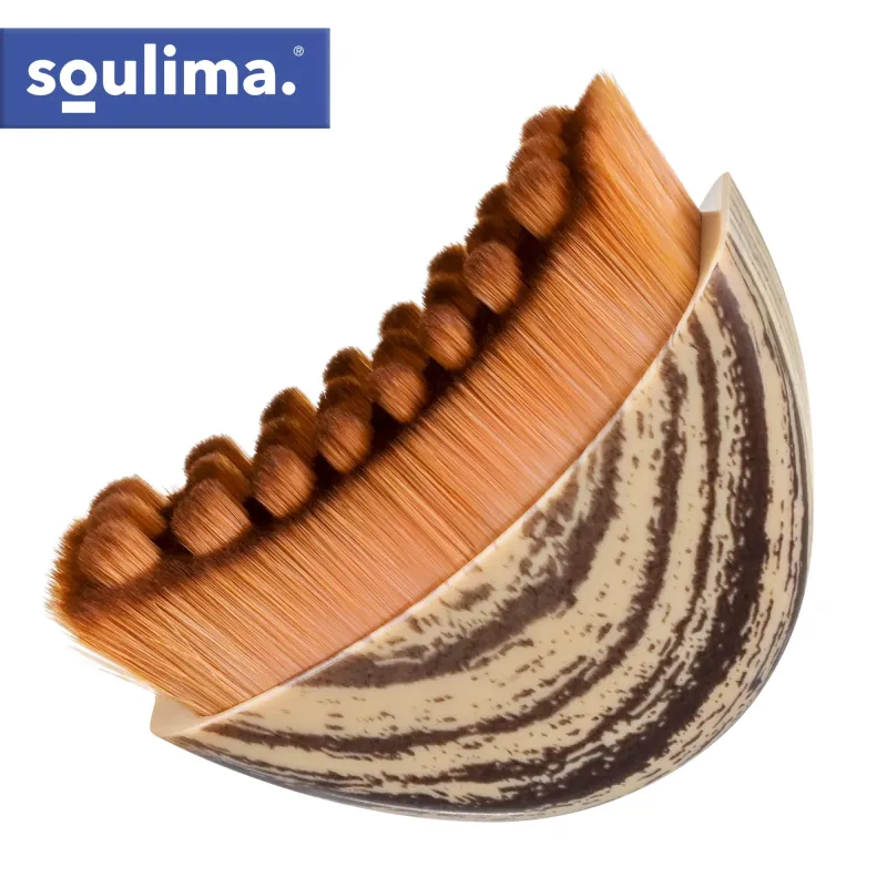 Суха масажна четка за лице/врат Soulima