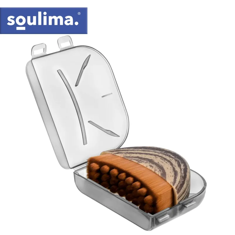 Суха масажна четка за лице/врат Soulima