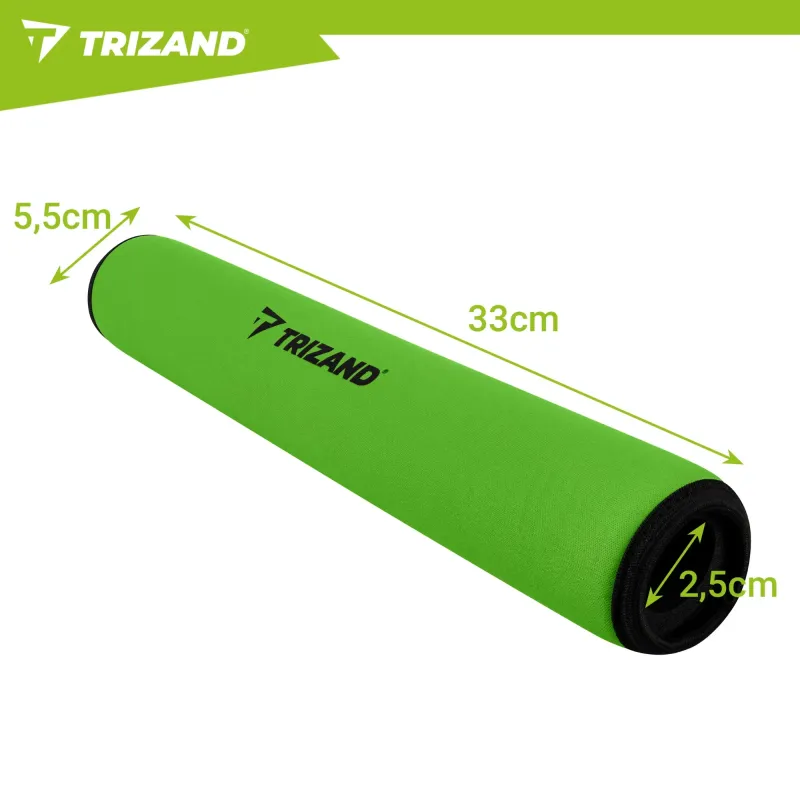 Плувка за гребло за SUP, 33 см, зелена, Trizand