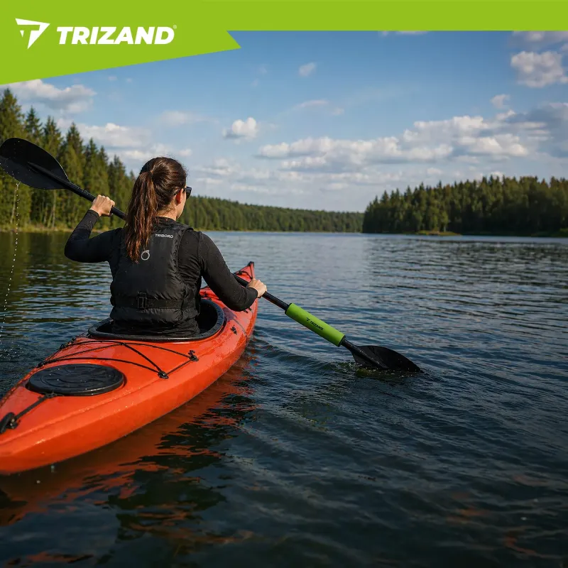 Плувка за гребло за SUP, 33 см, зелена, Trizand