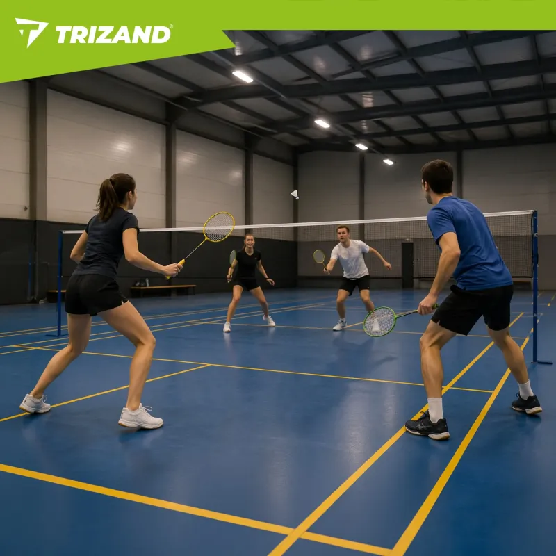 Комплект за бадминтон в калъф - 8 ел. Trizand