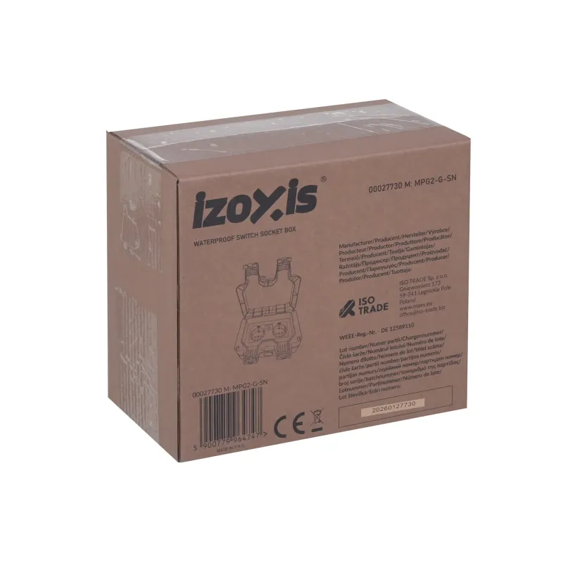 Двойна външна розетка 17x11x10 см Izoxis