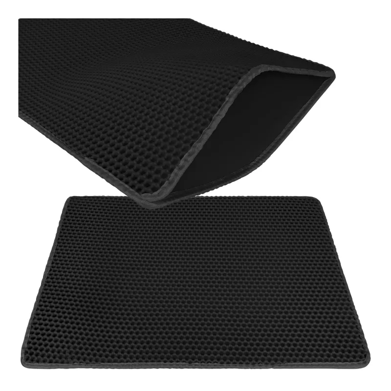 Подложка за котешка тоалетна 75x55 см – черна Purlov