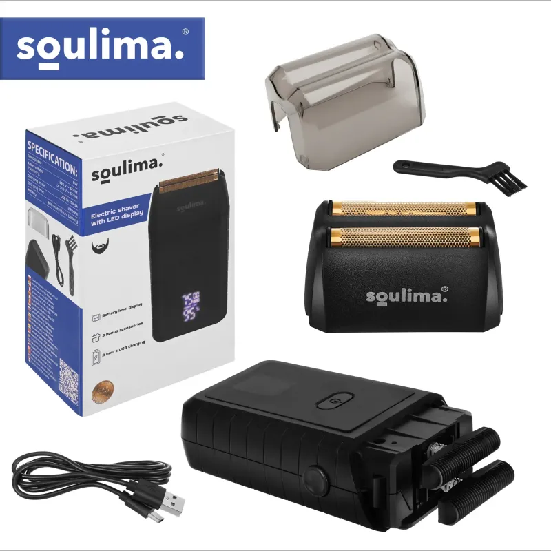 Бръснач за брада с LED дисплей Soulima