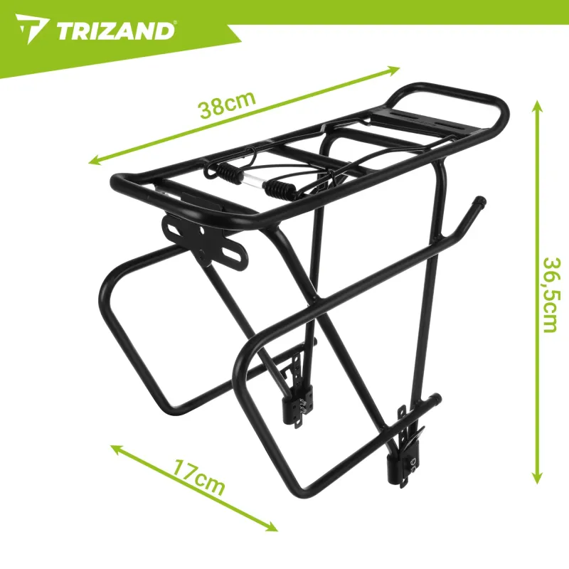 Багажник за велосипед 38x13,5x35 см Trizand