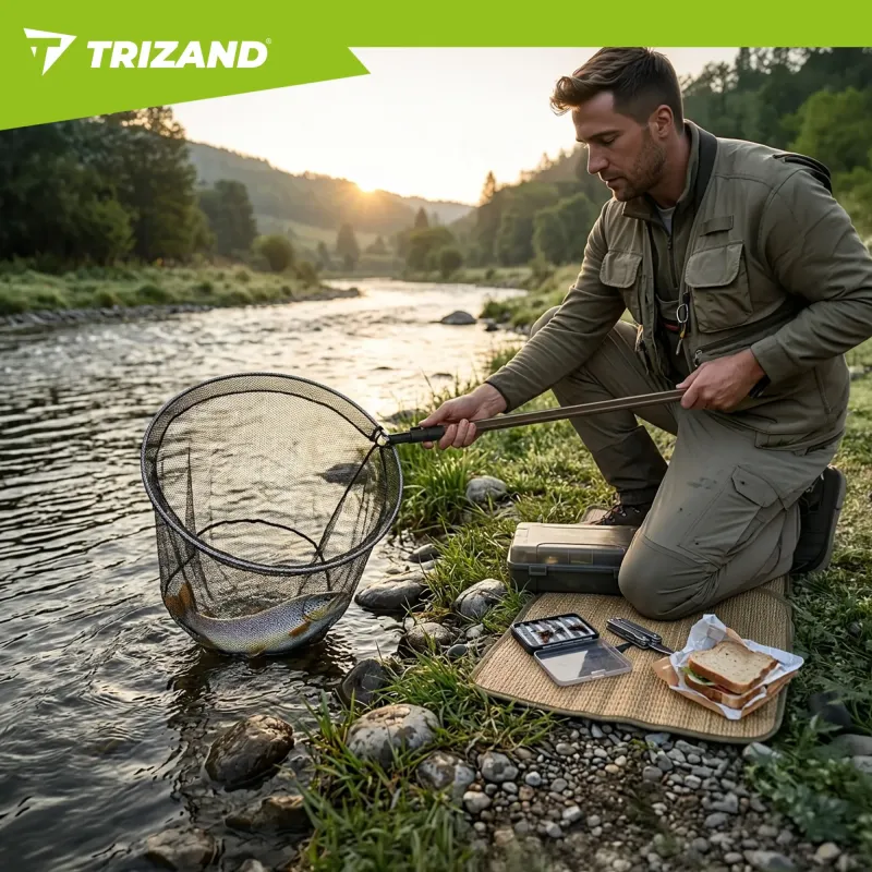 Телескопична мрежа за риболов 335 см Trizand