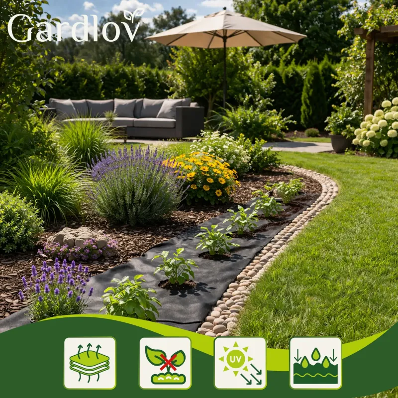 Черна агротекстилна тъкан 1,6x20 м, 50 г/м² Gardlov