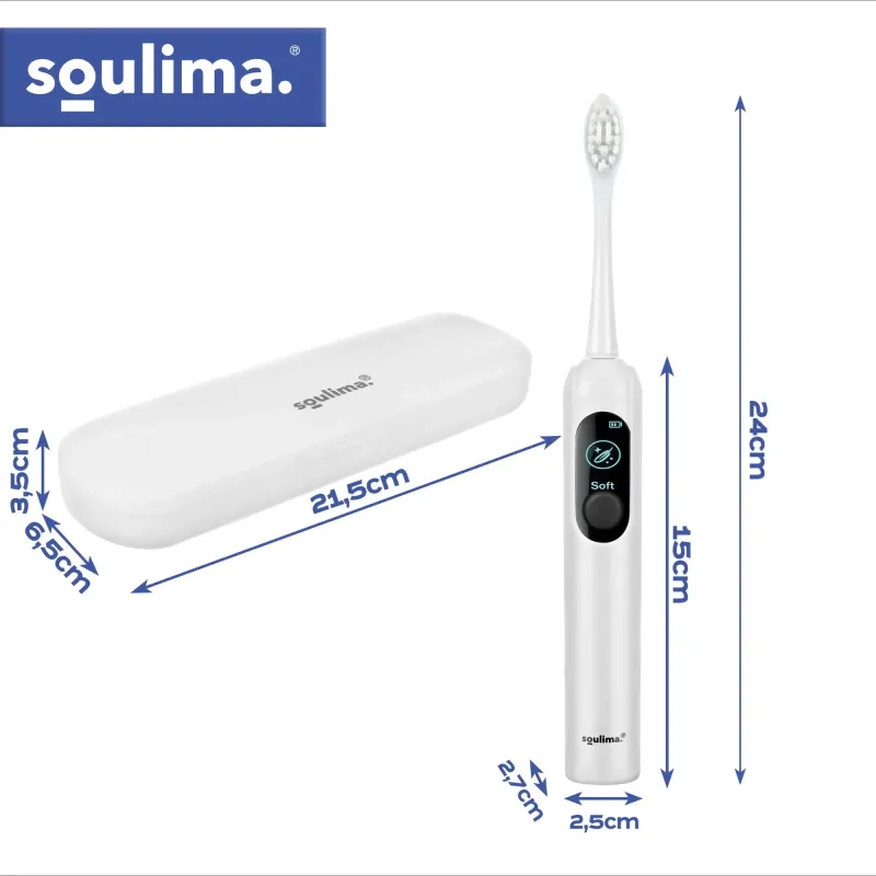 Сончева четка за зъби, бяла, Soulima 26850