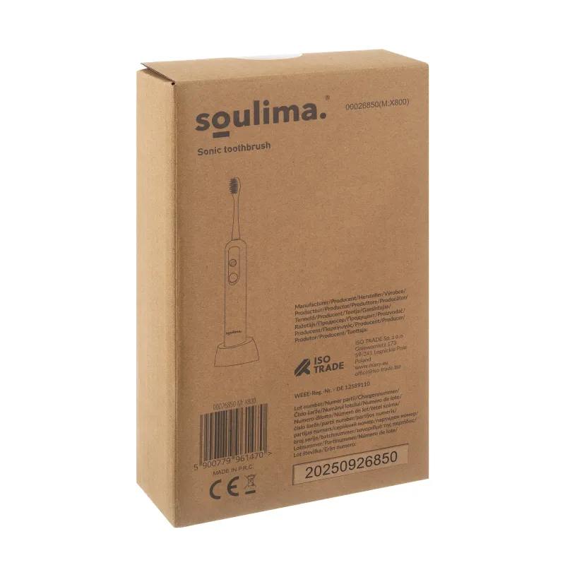 Сончева четка за зъби, бяла, Soulima 26850
