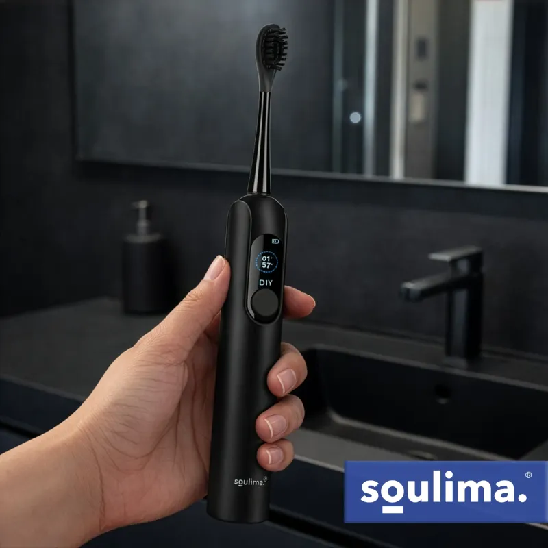 Звукова четка за зъби Soulima 26851, черна