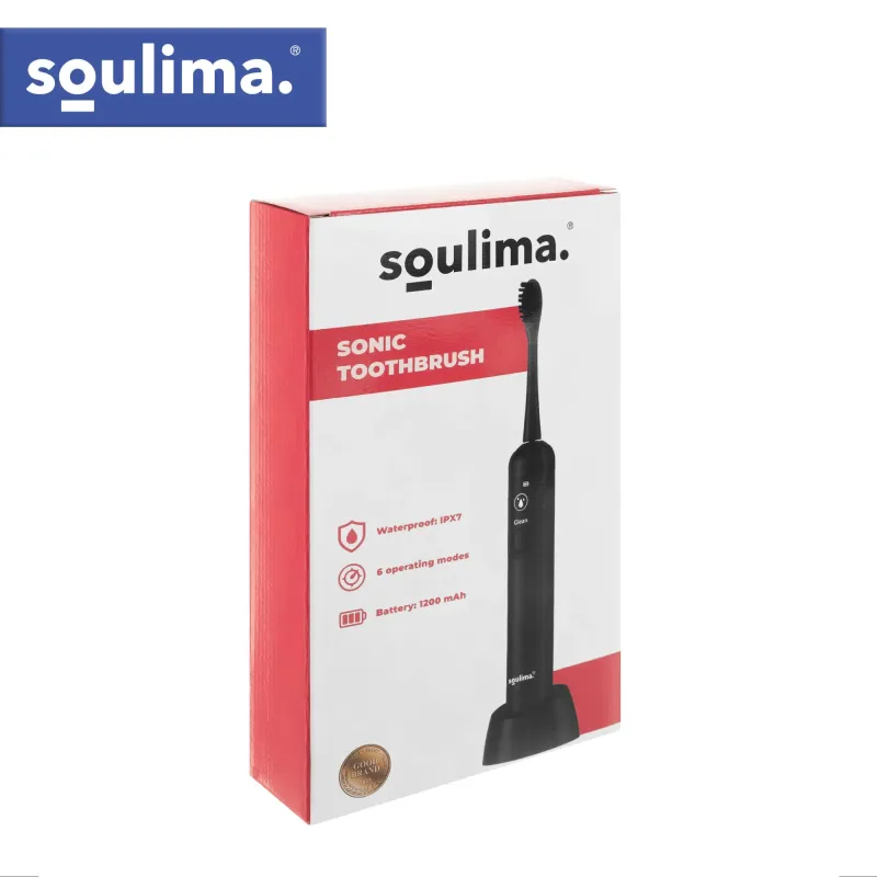 Звукова четка за зъби Soulima 26851, черна