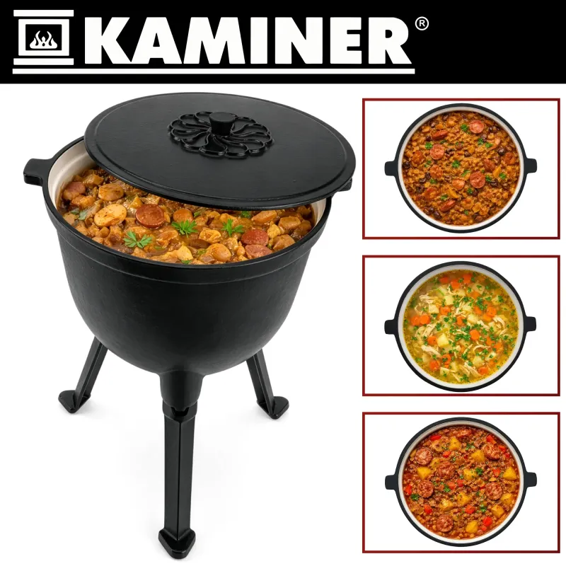 Емайлиран чугунен котел 10 л Kaminer
