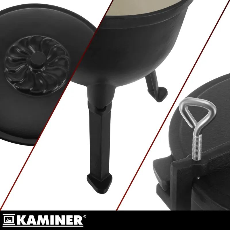 Емайлиран чугунен котел 10 л Kaminer