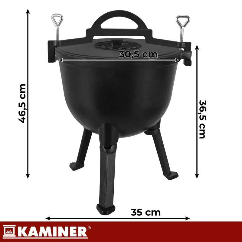 Емайлиран чугунен котел 10 л Kaminer