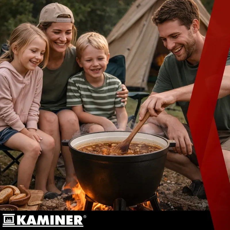 Емайлиран чугунен котел 10 л Kaminer
